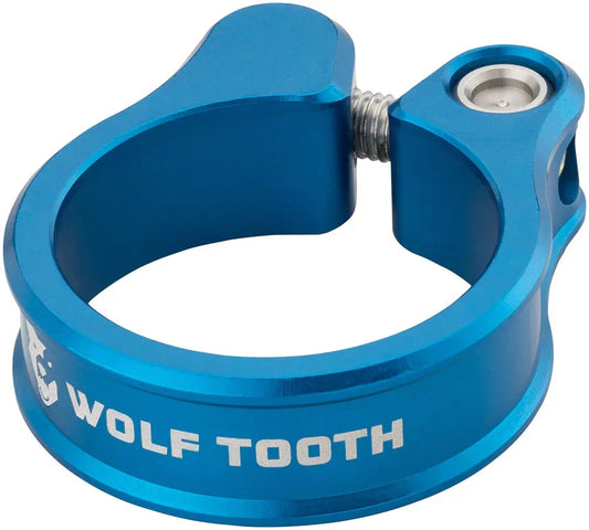 Seatpost Clamp - 29.8mm Blue - Bicycle Warehouse