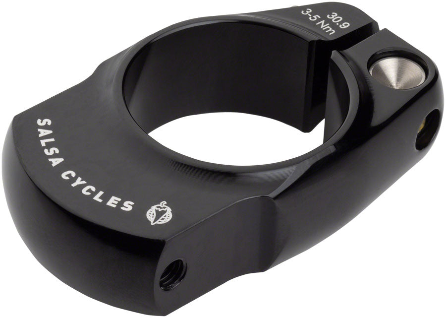 Salsa Post-Lock Rack Mount 30.9 Black - Bicycle Warehouse
