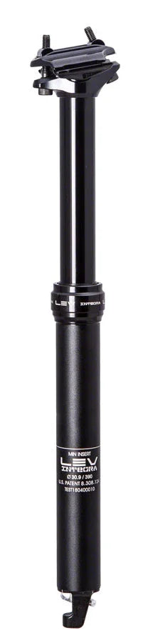 LEV Integra Dropper Seatpost - 30.9mm 125mm Black - Bicycle Warehouse
