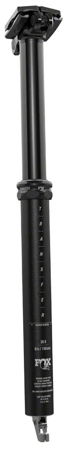 FOX Transfer Performance Series Elite Dropper Seatpost - 30.9 100 mm Internal Routing Anodized Upper - Bicycle Warehouse