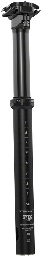 FOX Transfer SL Performance Series Elite Dropper Seatpost - 30.9 75 mm Internal Routing Anodized Upper