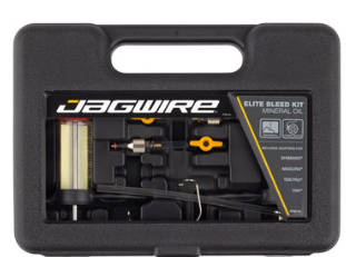 Jagwire Elite Mineral Oil Bleed Kit - Shimano, Magura, Tektro, TRP, Hayes, Adapters Included