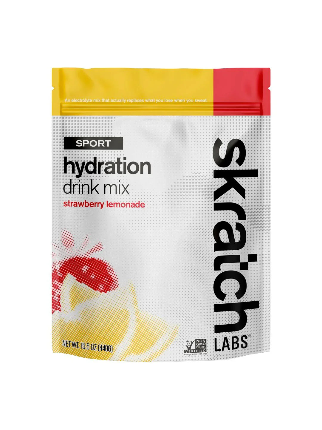 Skratch Labs Supplement Skratch Sport Hydration StrawberryLemonade 1lbBag - Bicycle Warehouse