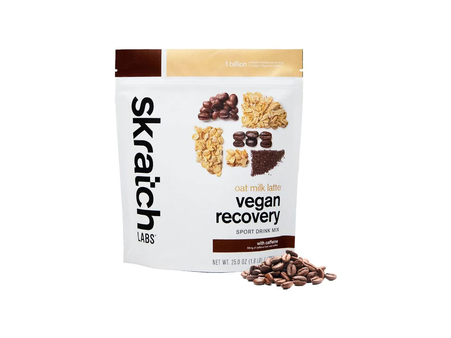 Skratch Labs Supplement Skratch Vegan Recovery Oat Milk Latte 12 Serving - Bicycle Warehouse