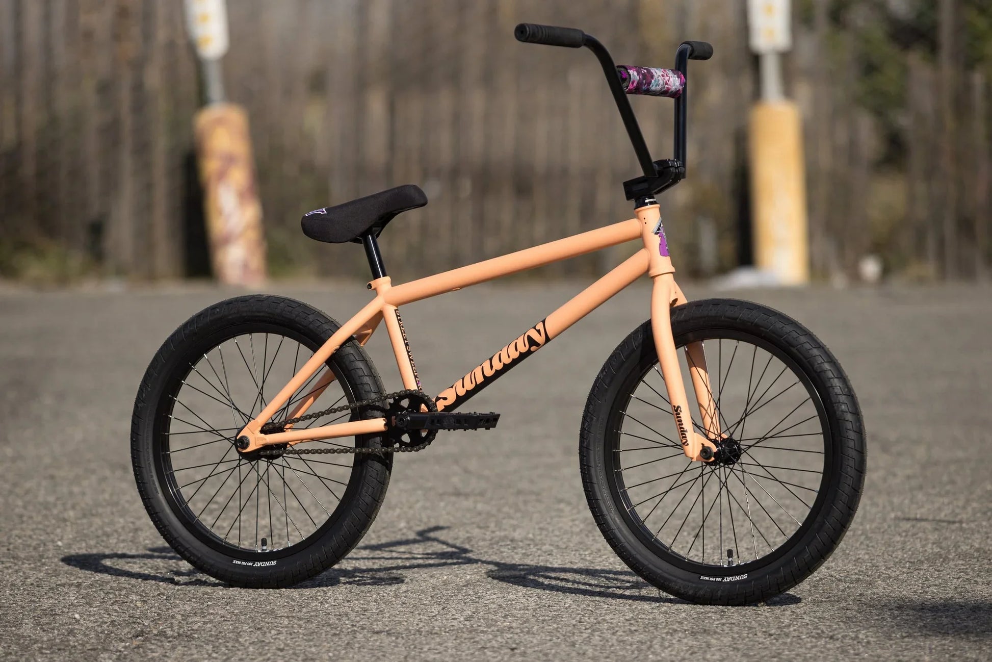 Sunday Street Sweeper BMX Bike - 20.75" TT Matte Peach - Bicycle Warehouse