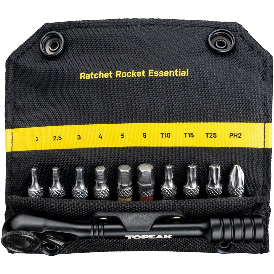 Topeak Ratchet Rocket Essential Tool Kit - with 10 Bits - Tools - Bicycle Warehouse