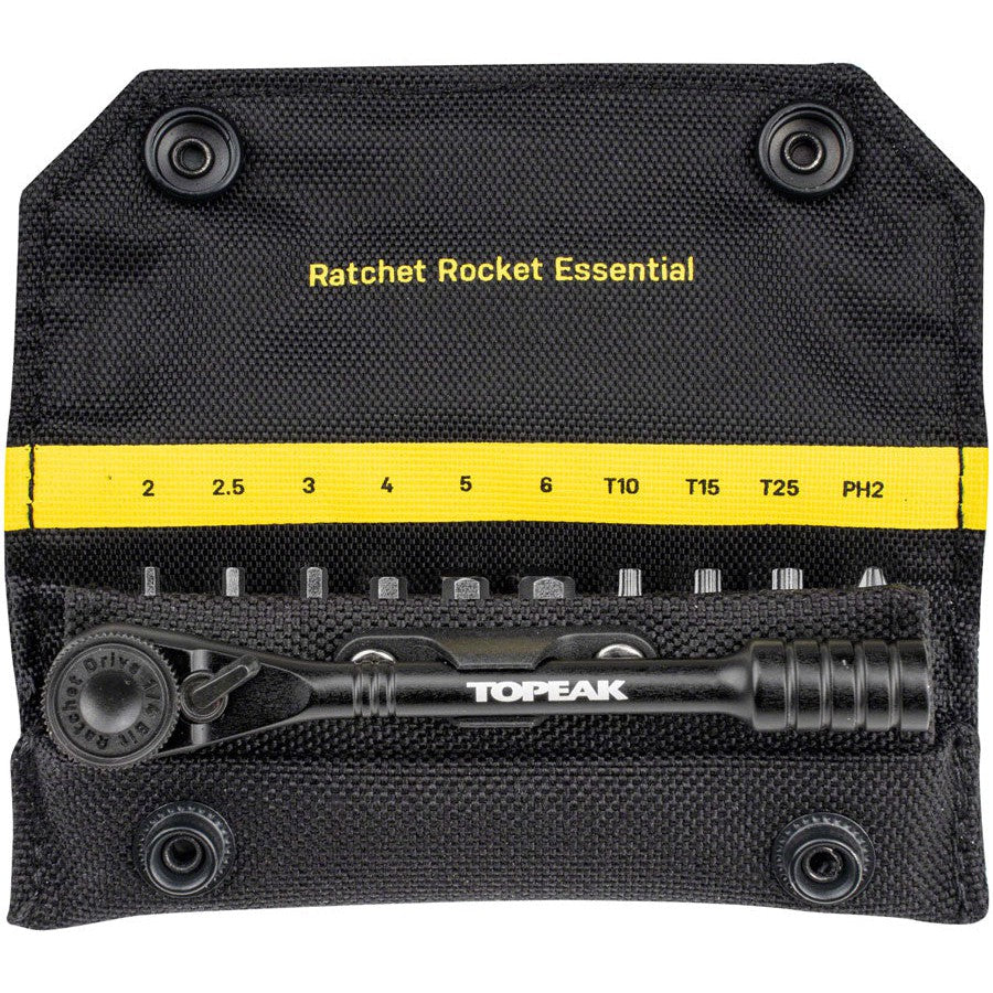 Topeak Ratchet Rocket Essential Tool Kit - with 10 Bits - Tools - Bicycle Warehouse