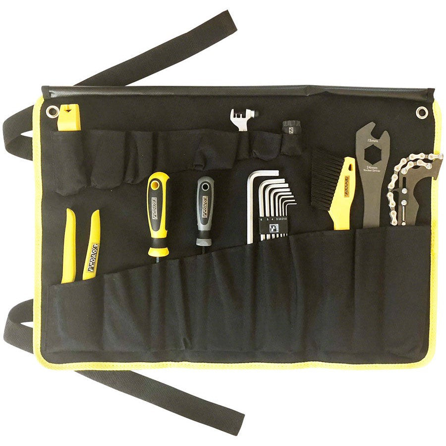Pedro's Starter Tool Kit 1.1. Including 19 Tools And Tool Wrap - Tools - Bicycle Warehouse