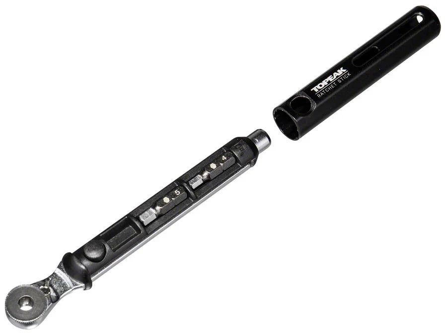 Ratchet Stick Ratchet Tool - 10 Piece Bit Set Black - Bicycle Warehouse