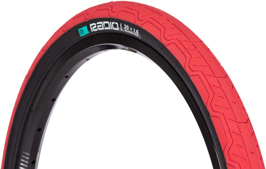Raceline Oxygen Tire - 20 x 1.6 Clincher Folding Red/Black 120 TPI - Bicycle Warehouse