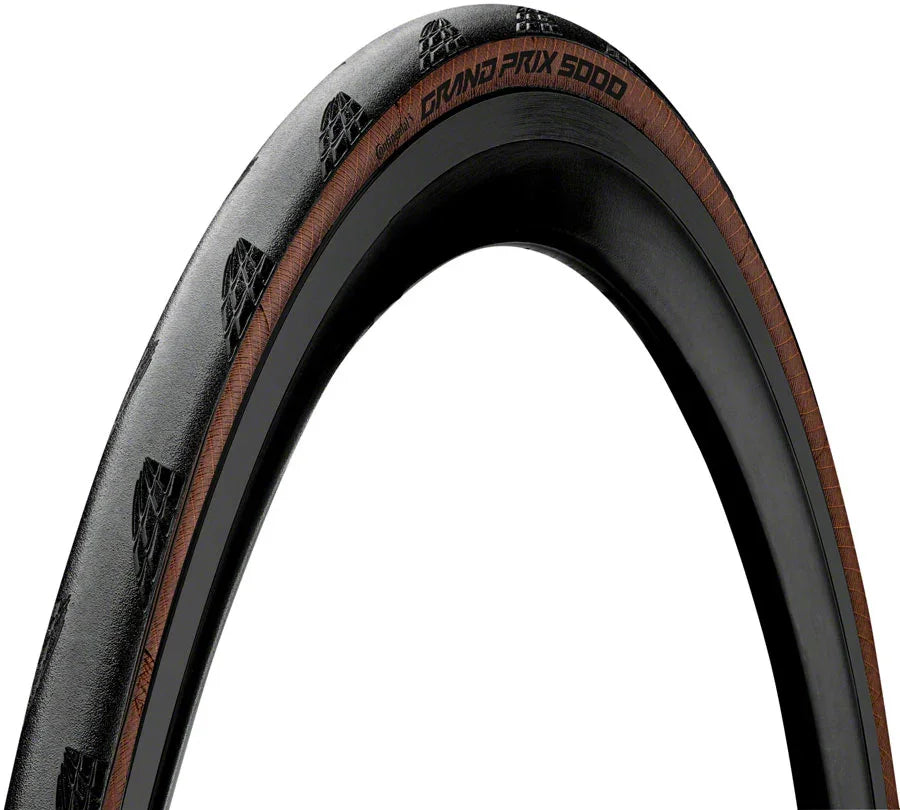 Grand Prix 5000 Tire - 700 x 25 Clincher Folding BLK/Transparent BLKChili Vectran Breaker LazerGrip ACT - Bicycle Warehouse