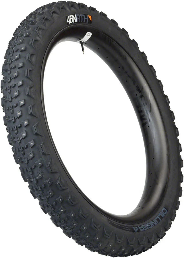 Dillinger 4 Tire - 27.5 x 4.0 Tubeless Folding BLK 60 TPI 168 Carbide Steel Studs - Bicycle Warehouse