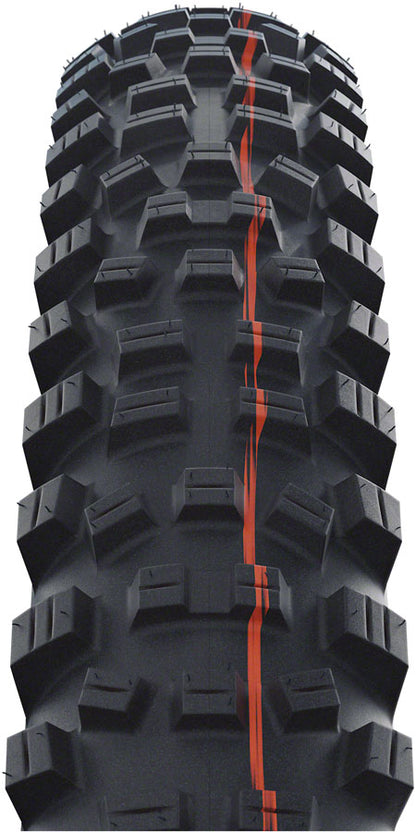 Hans Dampf Tire - 27.5 x 2.6 Tubeless Folding BLK/Bronze Evolution Line Super Trail Addix Soft - Bicycle Warehouse