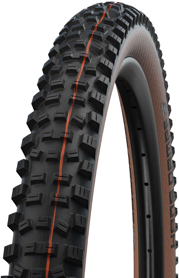 Hans Dampf Tire - 27.5 x 2.6 Tubeless Folding BLK/Bronze Evolution Line Super Trail Addix Soft - Bicycle Warehouse