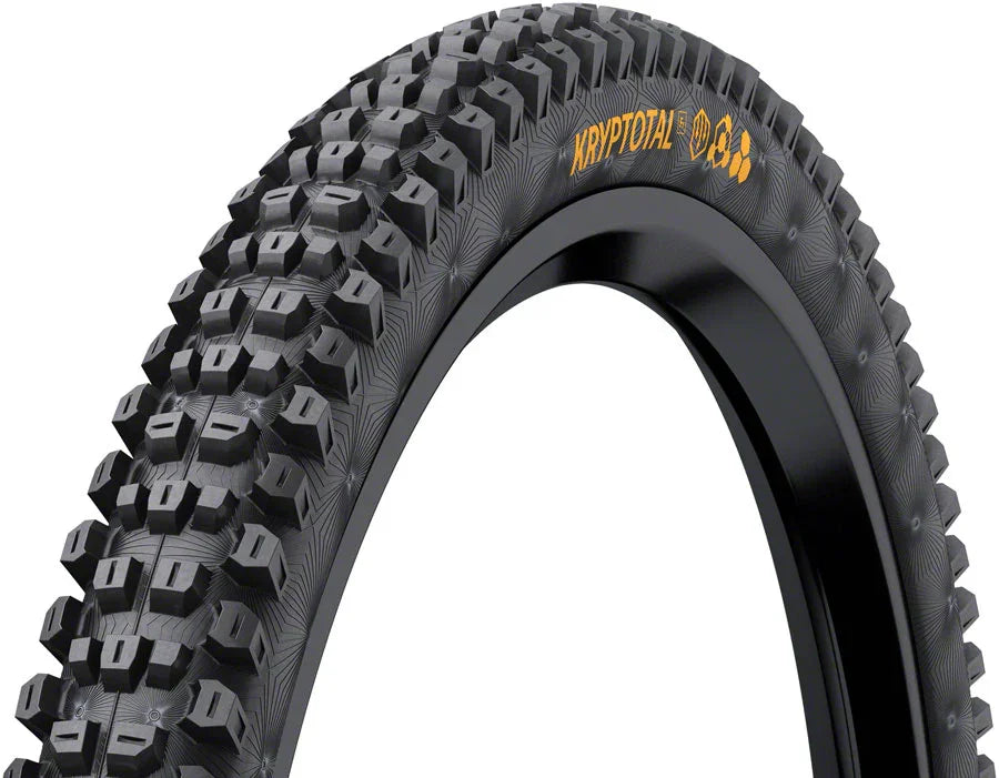 Kryptotal Front Tire - 27.5 x 2.40 Tubeless Folding BLK Endurance Trail Casing E25 - Bicycle Warehouse