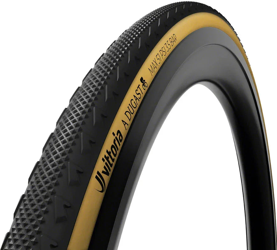 A Dugast Pipisquallo Tire - 700 x 33 Tubeless Folding BLK/Para Cotton 2C + Neoprene - Bicycle Warehouse