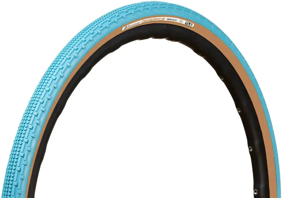 GravelKing SK Tire - 700 x 32 Tubeless Folding Turquoise/Brown - Bicycle Warehouse