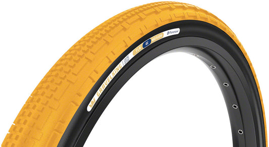 Panaracer GravelKing SK Tire - 700 x 45 Tubeless Folding Honey Butter/Black - Bicycle Warehouse