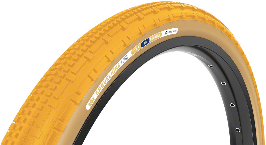 Panaracer GravelKing SK Tire - 700 x 40 Tubeless Folding Honey Butter/Brown - Bicycle Warehouse