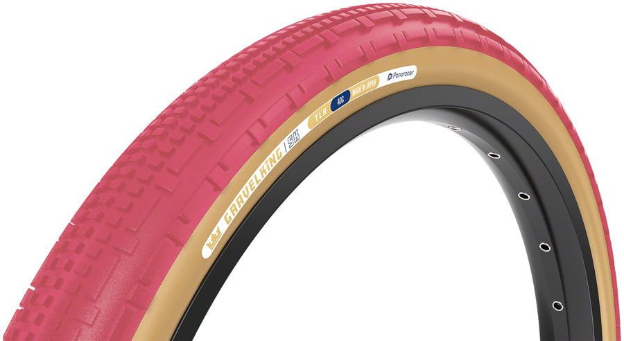 Panaracer GravelKing SK Tire - 700 x 40 Tubeless Folding Cranberry/Brown - Bicycle Warehouse