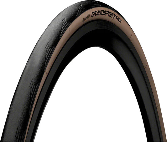 Grand Sport Race Tire - 700 x 28 Clincher Folding BLK/Brown PureGrip NyTech Breaker - Bicycle Warehouse