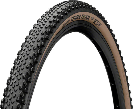 Terra Trail Tire - 700 x 40 Tubeless Folding BLK/Brown PureGrip ShieldWall System E25 - Bicycle Warehouse