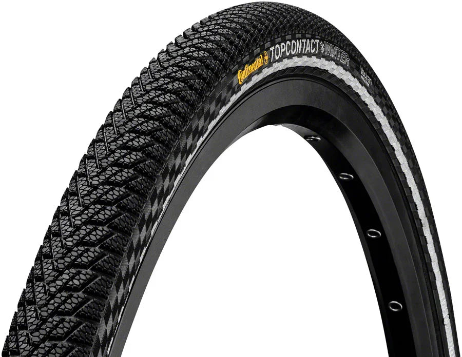 Top Contact Winter II Premium Tire - 700 x 42 Clincher Folding BLK/Reflex Vectran Breaker E50 - Bicycle Warehouse