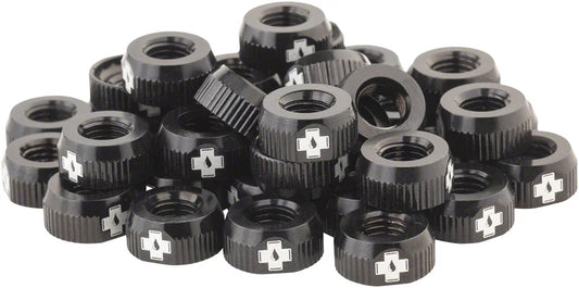 Tubeless Valve Box Refill - Black Lock Nut Pack of 40 - Bicycle Warehouse