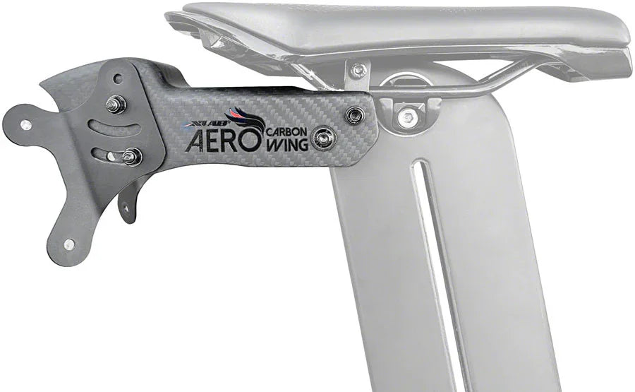 Xlab Aero Carbon Wing Behind Saddle Water Bottle Cage Mount - Carrier Only - Bicycle Warehouse