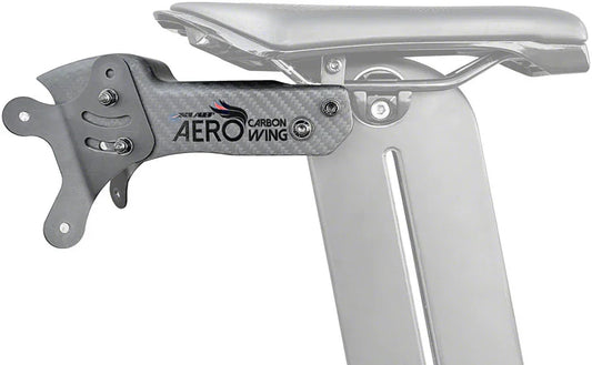 Xlab Aero Carbon Wing Behind Saddle Water Bottle Cage Mount - Carrier Only - Bicycle Warehouse