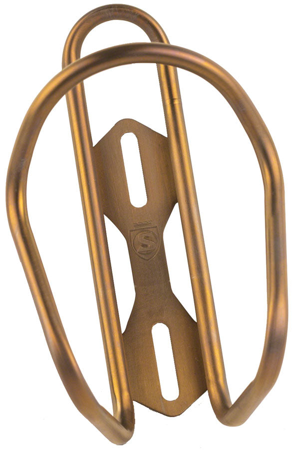 Anodized Titanium Bottle Cage - Bourbon - Bicycle Warehouse