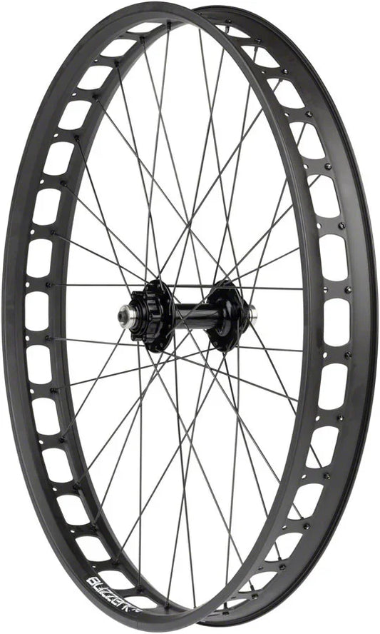 Blizzerk Front Wheel - 26" QR x 135mm Pugsley 6-Bolt 32H BLK - Bicycle Warehouse