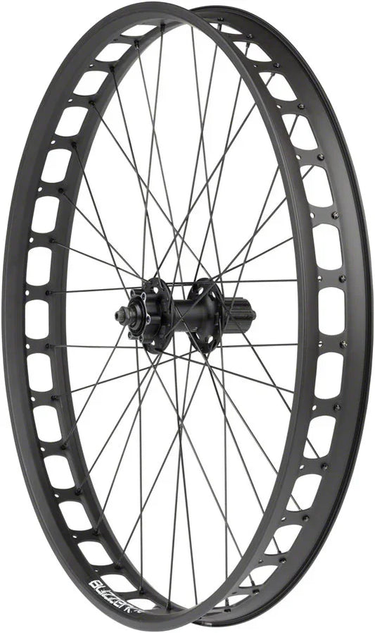 Blizzerk Rear Wheel - 26" QR x 135mm Pugsley 6-Bolt HG 11 MTN 32H BLK - Bicycle Warehouse