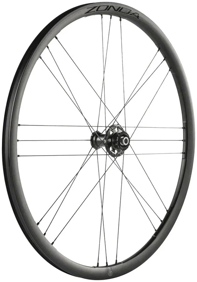 Zonda GT Front Wheel - 700c 12 x 100mm Center-Lock 2-Way Fit BLK - Bicycle Warehouse