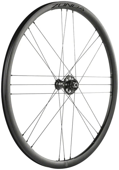 Zonda GT Front Wheel - 700c 12 x 100mm Center-Lock 2-Way Fit BLK - Bicycle Warehouse