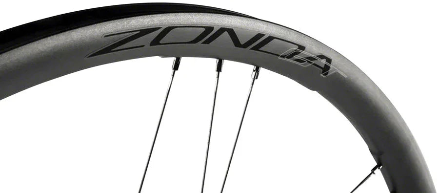 Zonda GT Front Wheel - 700c 12 x 100mm Center-Lock 2-Way Fit BLK - Bicycle Warehouse