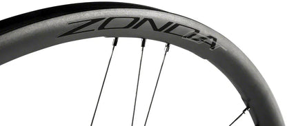 Zonda GT Front Wheel - 700c 12 x 100mm Center-Lock 2-Way Fit BLK - Bicycle Warehouse