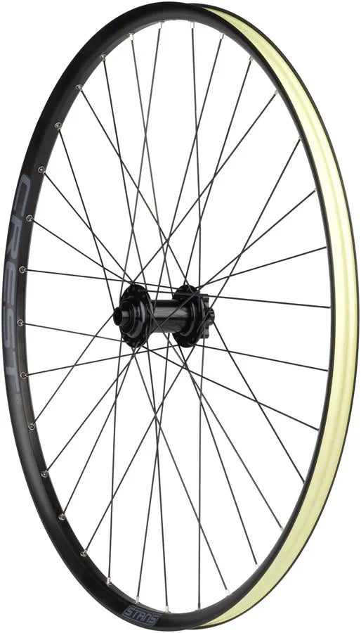 Stans Crest S2 Front Wheel - 29" 15 x 110mm 6-Bolt Black - Bicycle Warehouse