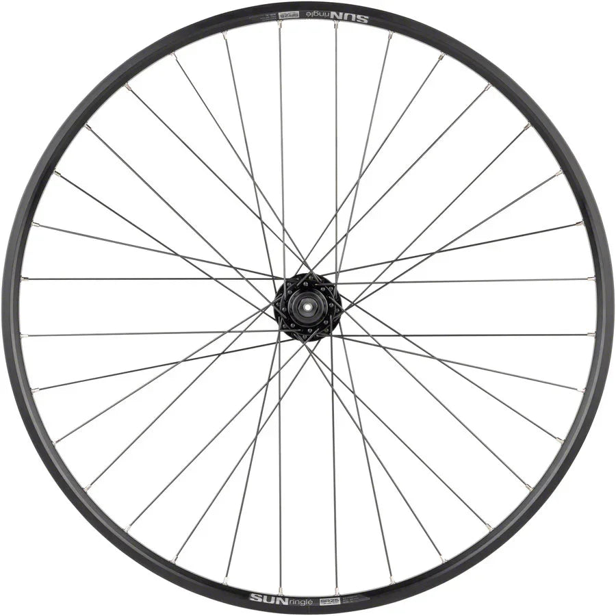 Quality Value Double Wall Series Disc Front Wheel - 27.5" QR x 100mm 6-Bolt/Rim BLK - Bicycle Warehouse