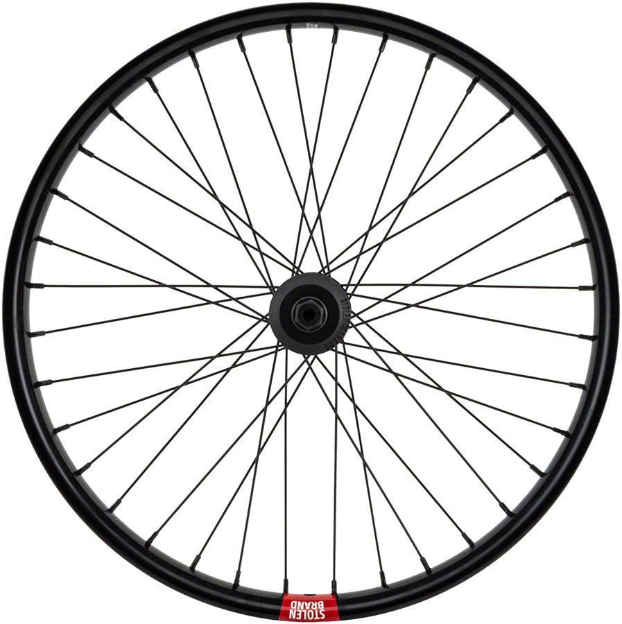 Rampage Pro Street Front Wheel - 20" 3/8" x 100mm Brakeless Black - Bicycle Warehouse
