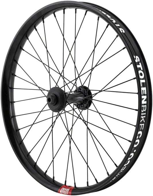 Rampage Pro Street Front Wheel - 20" 3/8" x 100mm Brakeless Black - Bicycle Warehouse