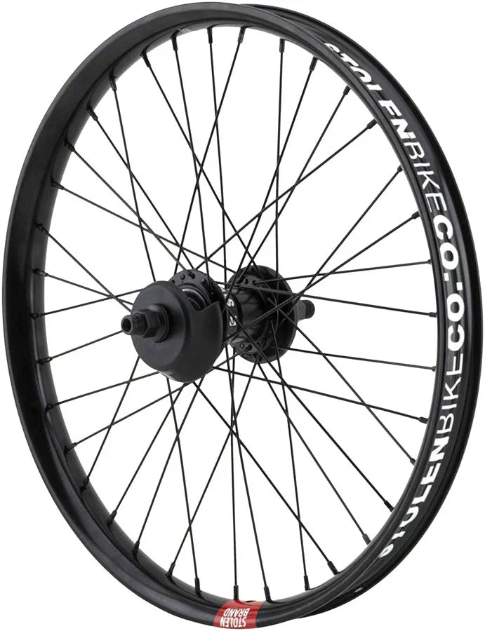 Rampage Pro Street Rear Wheel - 20" 14 x 110mm Brakeless Freecoaster BLK 9T RHD - Bicycle Warehouse