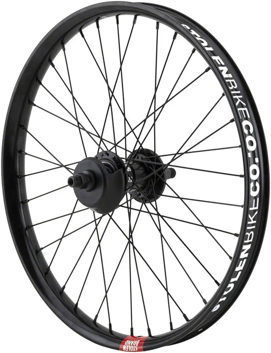 Rampage Pro Street Rear Wheel - 20" 14 x 110mm Brakeless Freecoaster BLK 9T RHD - Bicycle Warehouse