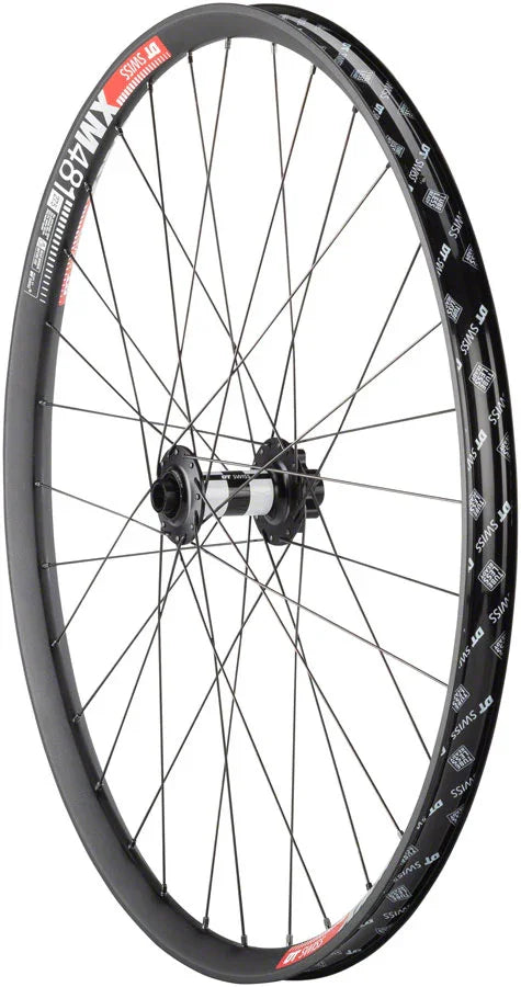 DT 350/DT XM481 Front Wheel - 27.5" 15 x 110mm Boost 6-Bolt BLK - Bicycle Warehouse