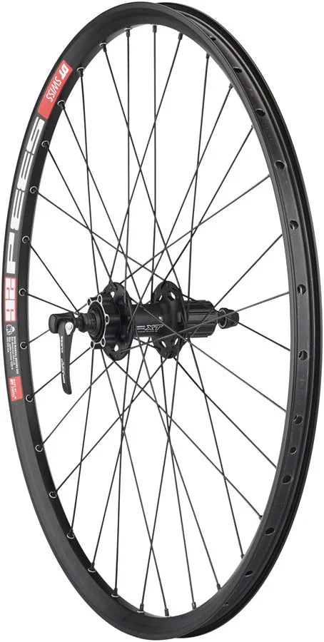 Deore XT M756/DT 533d Rear Wheel - 26" QR x 135mm 6-Bolt HG 10 BLK - Bicycle Warehouse