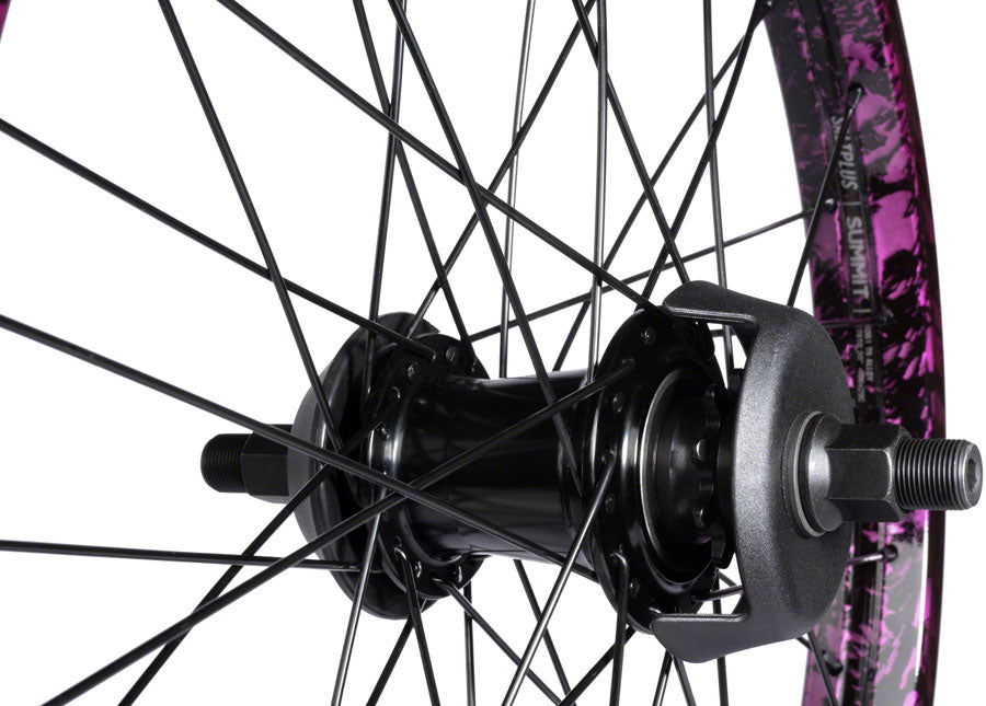 Everest Rear Wheel - 20" Black/Purple Splatter Freecoaster LHD - Bicycle Warehouse