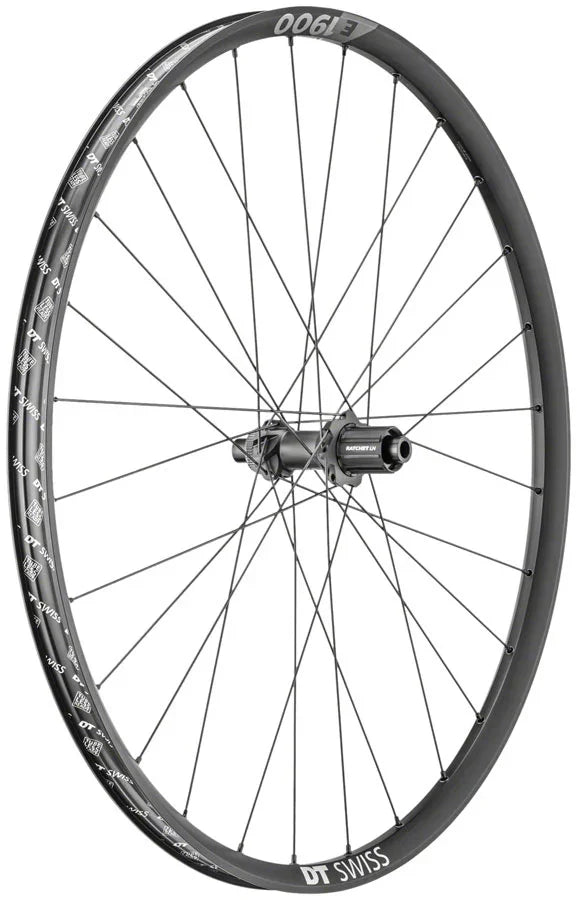 E 1900 Spline 30 Rear Wheel - 27.5" 12 x 148mm Center-Lock HG 11 MTN BLK - Bicycle Warehouse