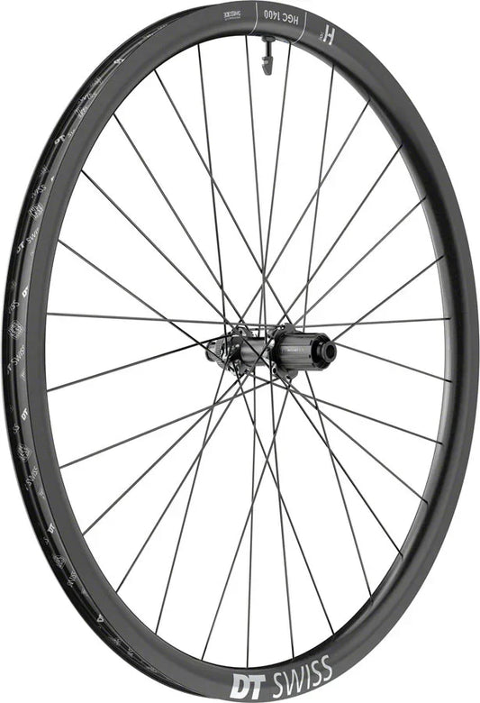HGC 1400 Spline 30 Rear Wheel - 700c 12 x 148mm Center-Lock HG 11 Road Ratchet EXP OS 30 BLK - Bicycle Warehouse