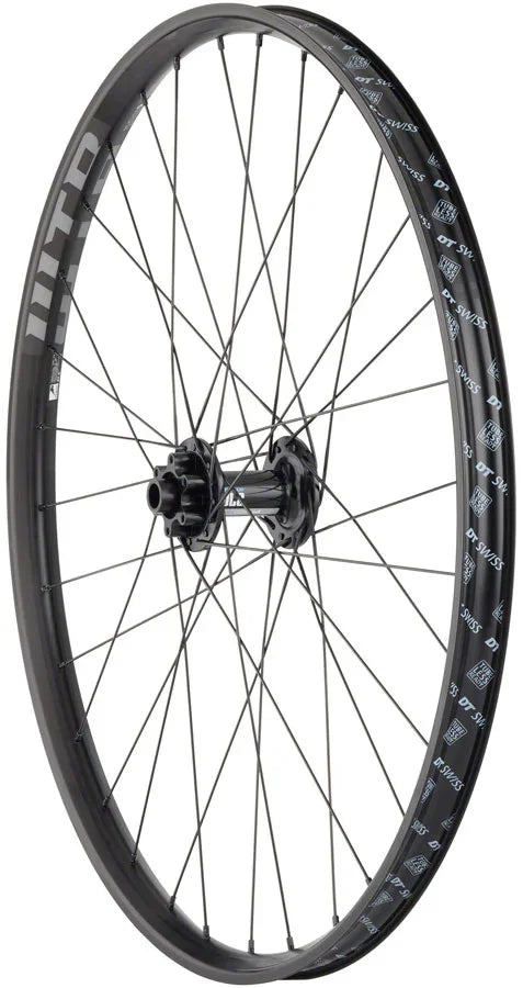 DT 370 / WTB KOM i29 Front Wheel - 27.5" 15 x 110mm 6-Bolt BLK - Bicycle Warehouse