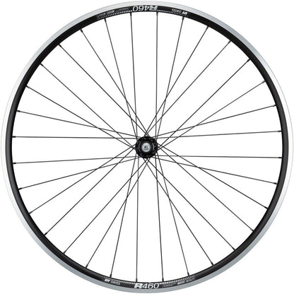 Quality 105/R460 Front Bicycle Wheel - 700, QR x 100mm, Rim Brake, Black, Clincher - Wheels - Bicycle Warehouse